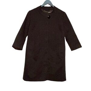 Maringo Brown Mid Length Dress Coat Women's Size 30